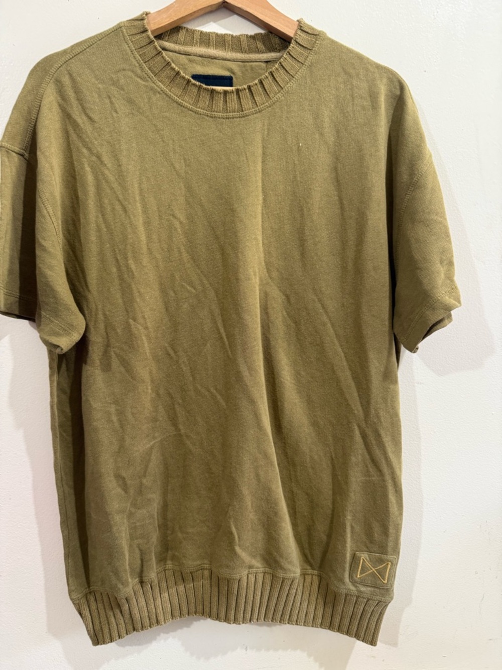 ONTHISDAY Men's Olive Short-Sleeve Crewneck Shirt